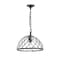 Cwi Lighting Escot 1 Light Down Pendant With Black & Wood Finish 9755P12-1-101 - alternate 1